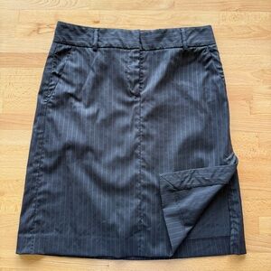 Theory Wool Blend Pinstripe Pencil Skirt Size 4